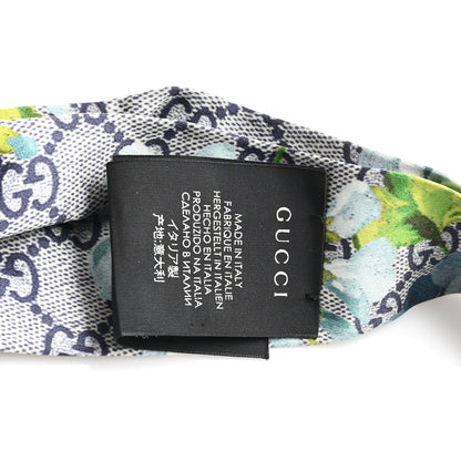 Gucci Silk Monogram Blooms Print Headband Blue 4 of 5