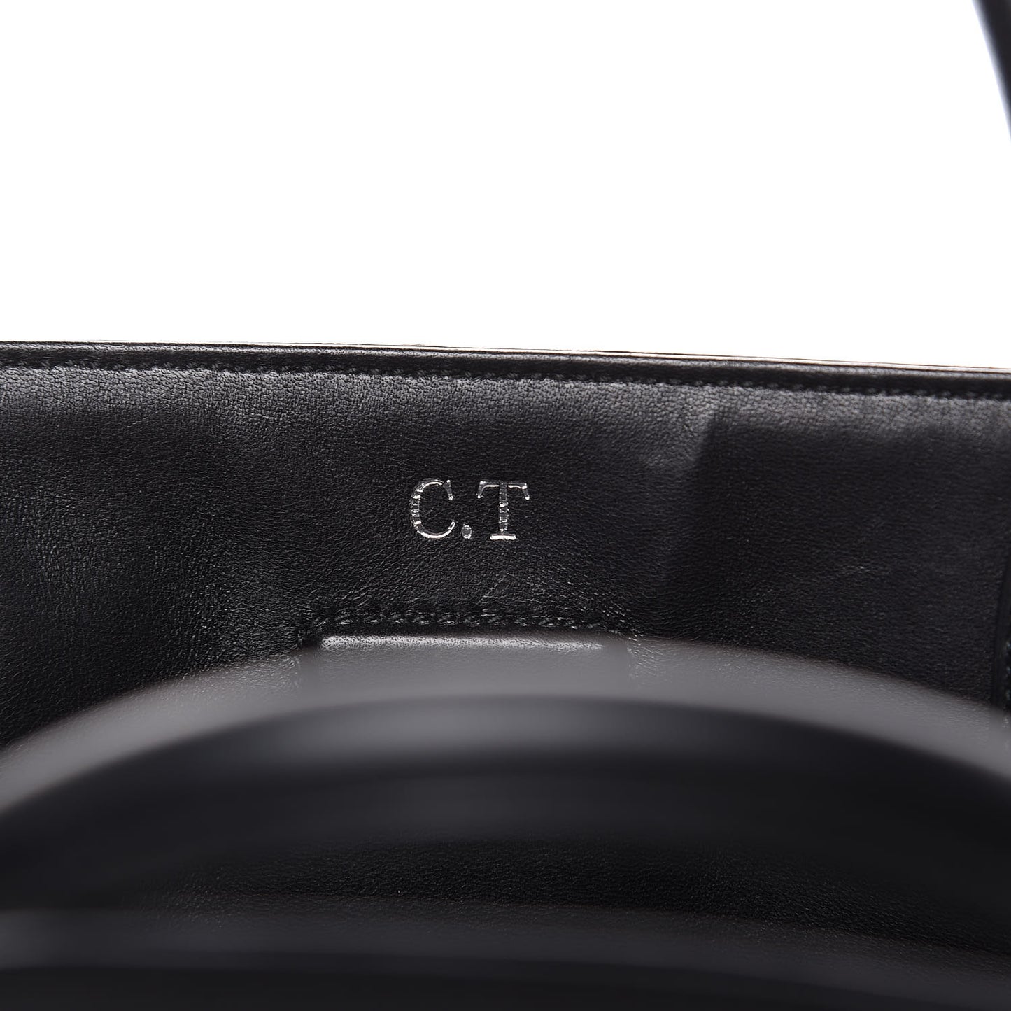Grained Calfskin Large Diorever Flap Black