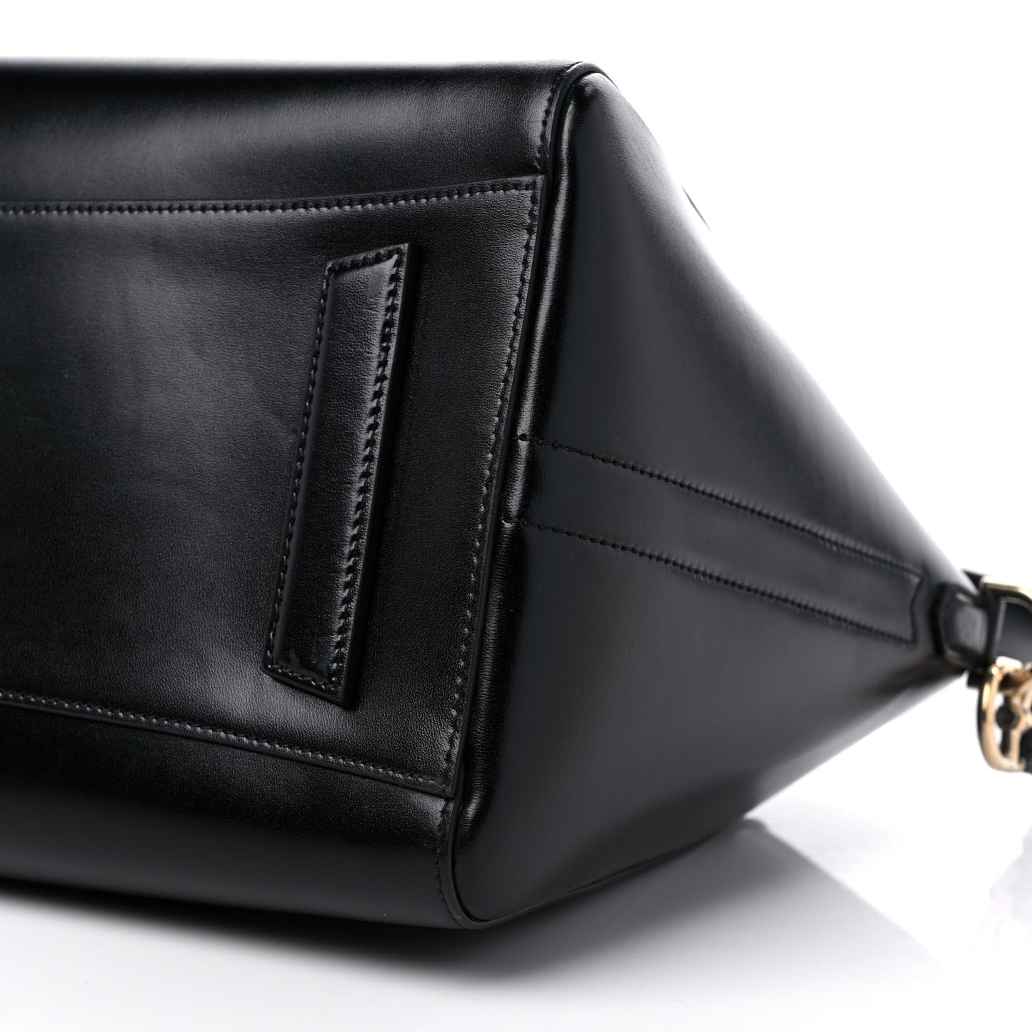 Shiny Lord Calfskin Medium Antigona Black