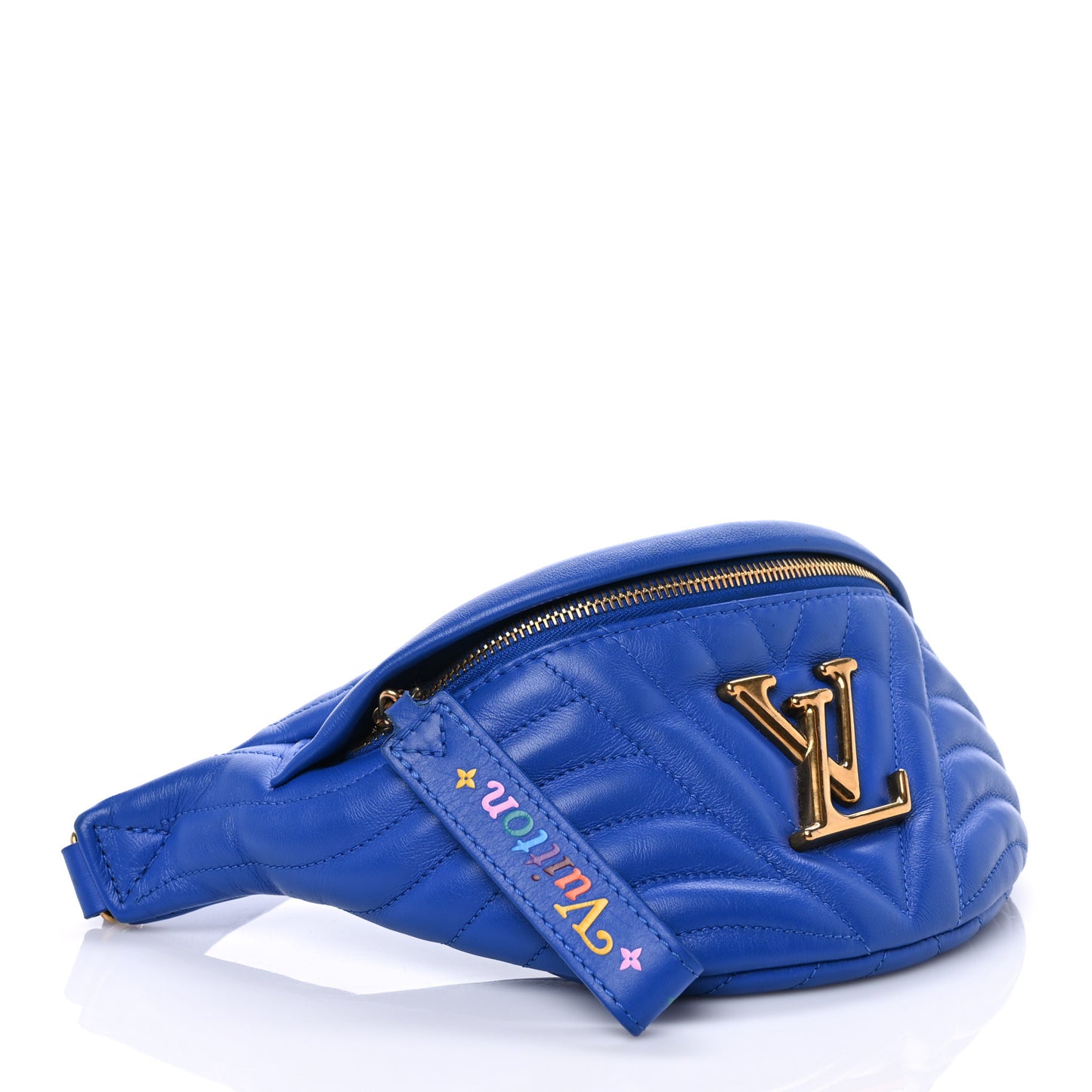 Calfskin New Wave Bumbag Blue Neon