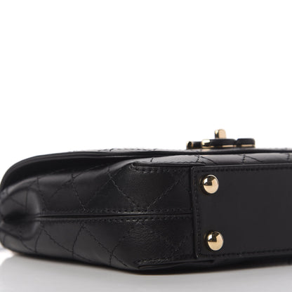 Chanel Calfskin Stitched Small Covered CC Flap Bag Black 6 of 11
