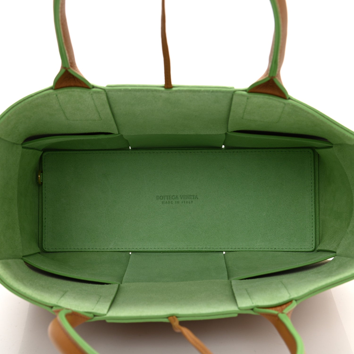 Bottega Veneta Nappa Intrecciato Small Arco Tote Carmel Pistachio 7 of 9
