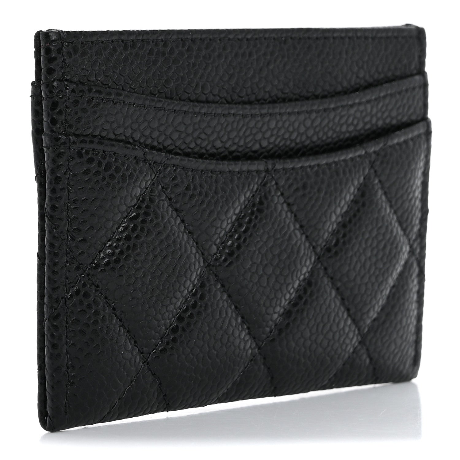 Chanel Caviar Quilted Card Holder Black 3 of 9