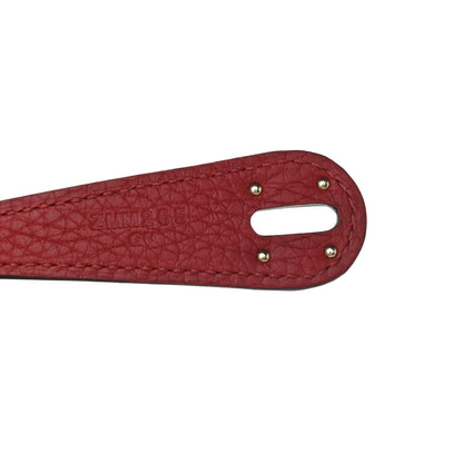 Hermes Taurillon Clemence Lindy 26 Rouge Grenat 7 of 9