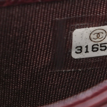 Chanel Caviar Quilted Card Holder Burgundy 8 of 12