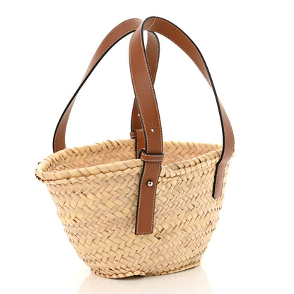Loewe Raffia Small Basket Tote Bag Natural Tan 3 of 10