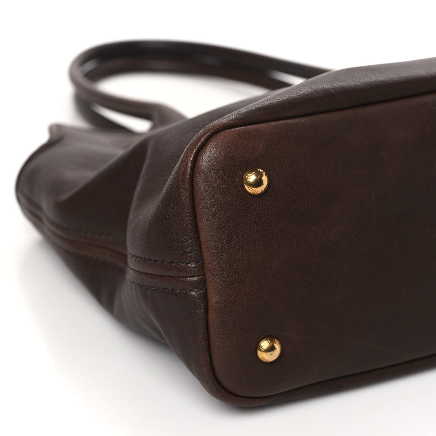 Miu Miu Nappa Medium Aventure Bag Brown 8 of 10