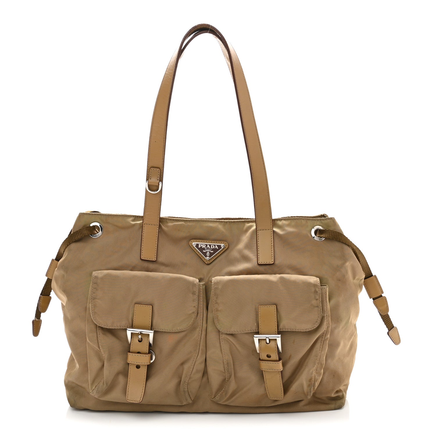 Prada Nylon Vela Shopping Tote Sesamo 1 of 13