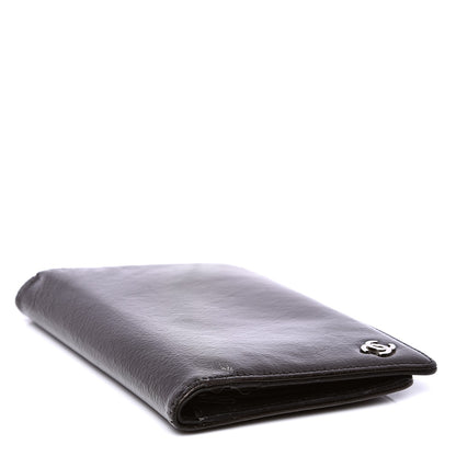 Chanel Grained Patent CC Yen Wallet Black 5 of 8