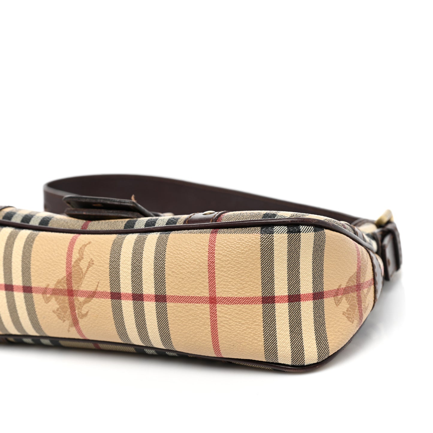 Haymarket Check Buckle Shoulder Bag Chocolate