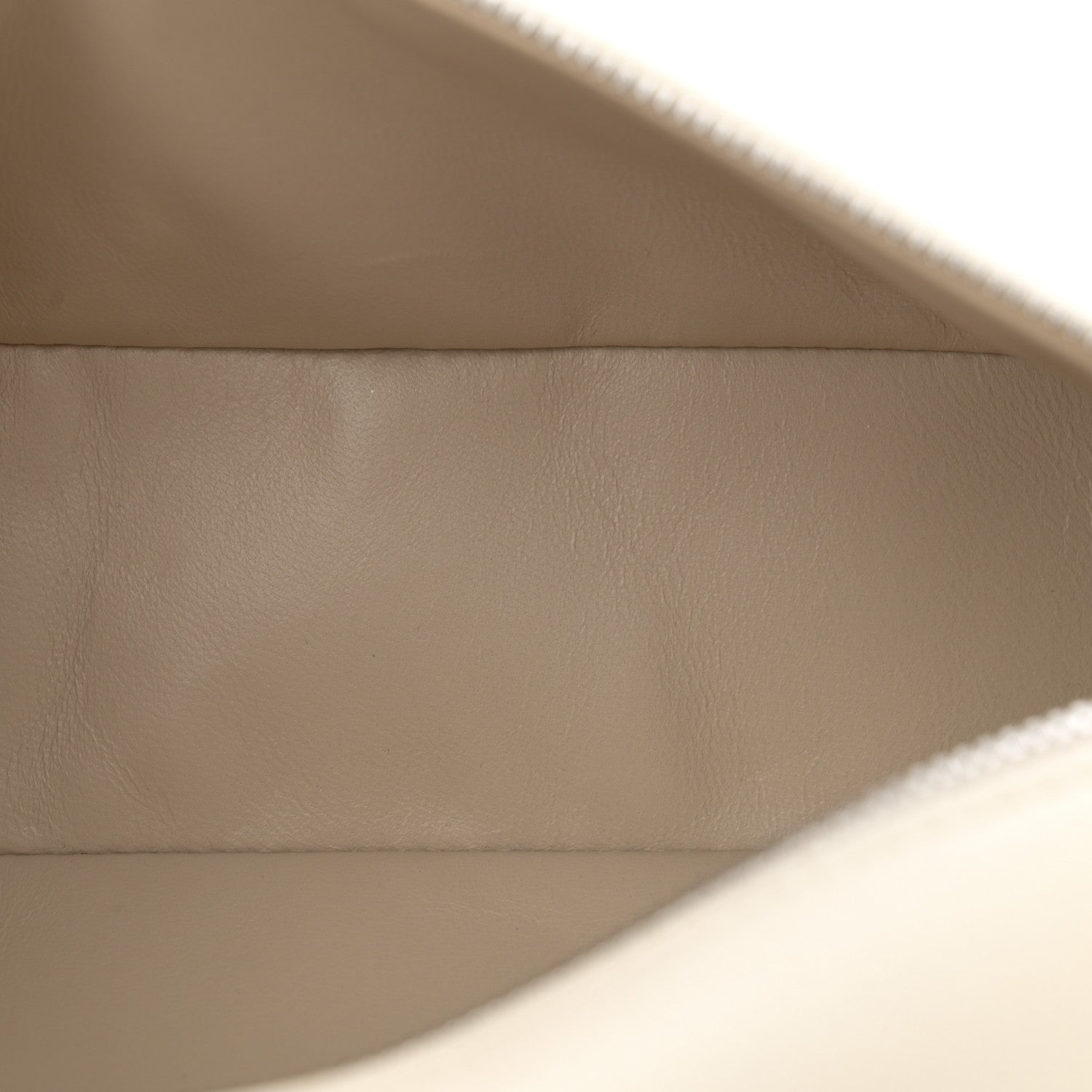 Loro Piana Grained Calfskin L19 Extra Pocket Pouch Whisper White 5 of 9