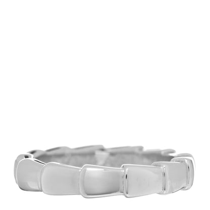 Bulgari 18K White Gold Serpenti Viper Band Ring 48 4.5 1 of 5