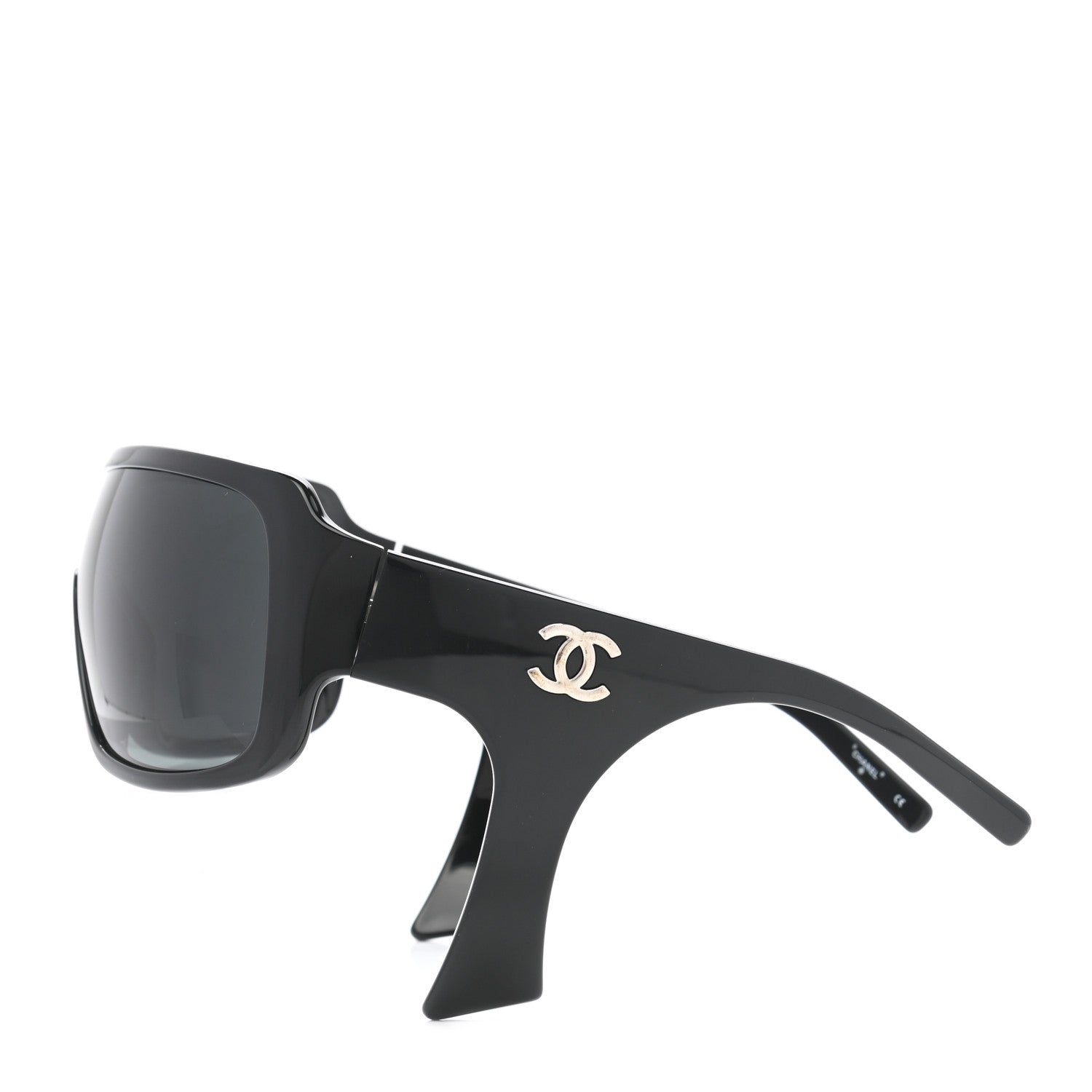 Chanel Acetate Sideburn Sunglasses 40756 Black 3 of 8