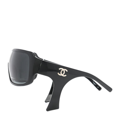 Chanel Acetate Sideburn Sunglasses 40756 Black 3 of 8