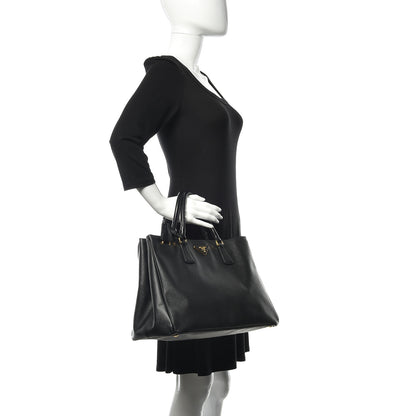 Prada Saffiano Lux Large Tote Black 2 of 13