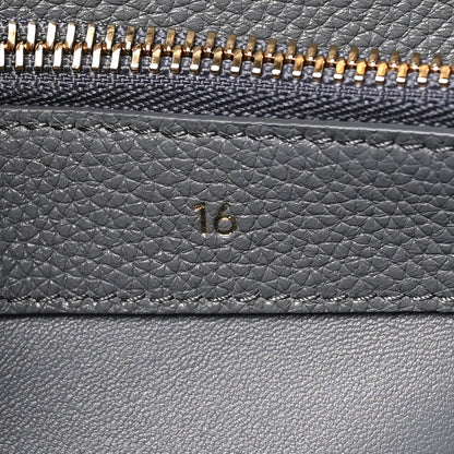 Celine Grained Calfskin Small 16 Top Handle Bag Medium Grey 7 of 10