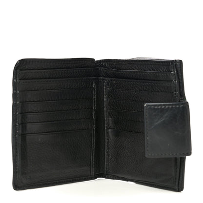 Gucci Calfskin Web Horsebit French Flap Wallet Black 5 of 21