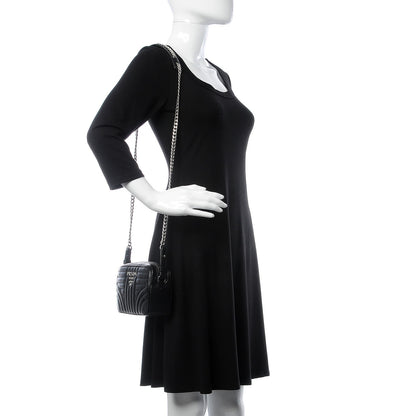 Prada Soft Calfskin Diagramme Crossbody Bag Black 2 of 8