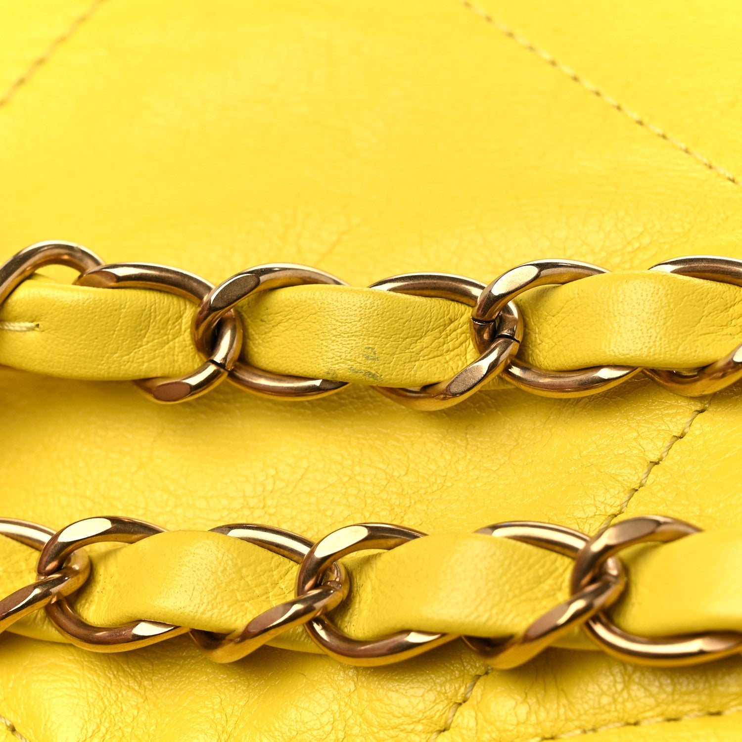 Chanel Shiny Calfskin Quilted Small Chanel 22 Yellow 14 of 14