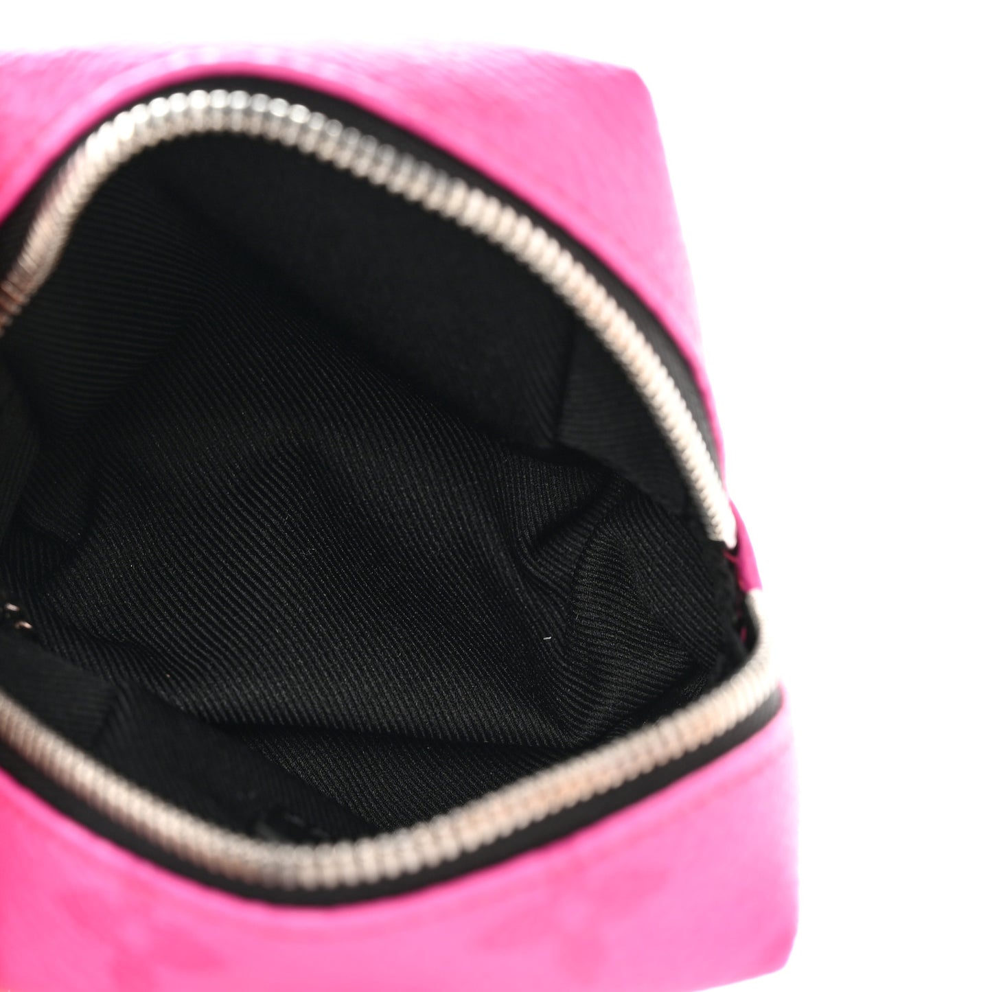 Taigarama Box Pouch Bag Charm Key Ring Fuchsia