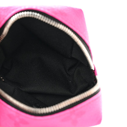 Louis Vuitton Taigarama Box Pouch Bag Charm Key Ring Fuchsia 4 of 11