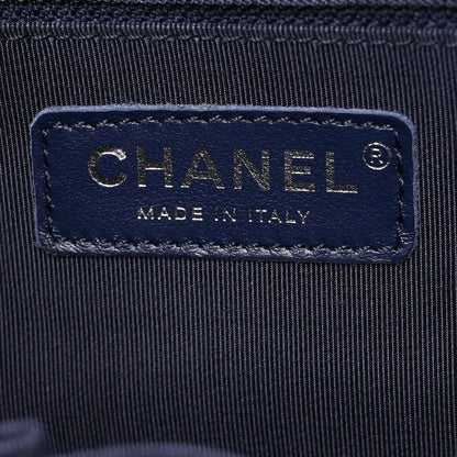 Chanel Denim Calfskin Quilted Medium Gabrielle Logo Hobo Blue 6 of 10