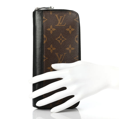 Louis Vuitton Monogram Macassar Vertical Zippy Wallet 2 of 6