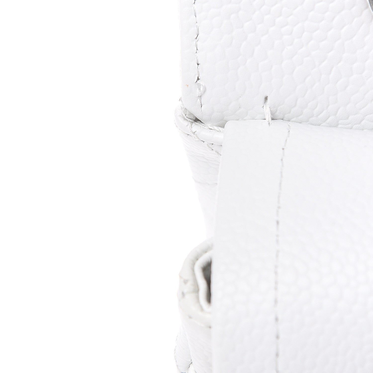 Chanel Caviar Quilted Medium Double Flap White 11 of 14