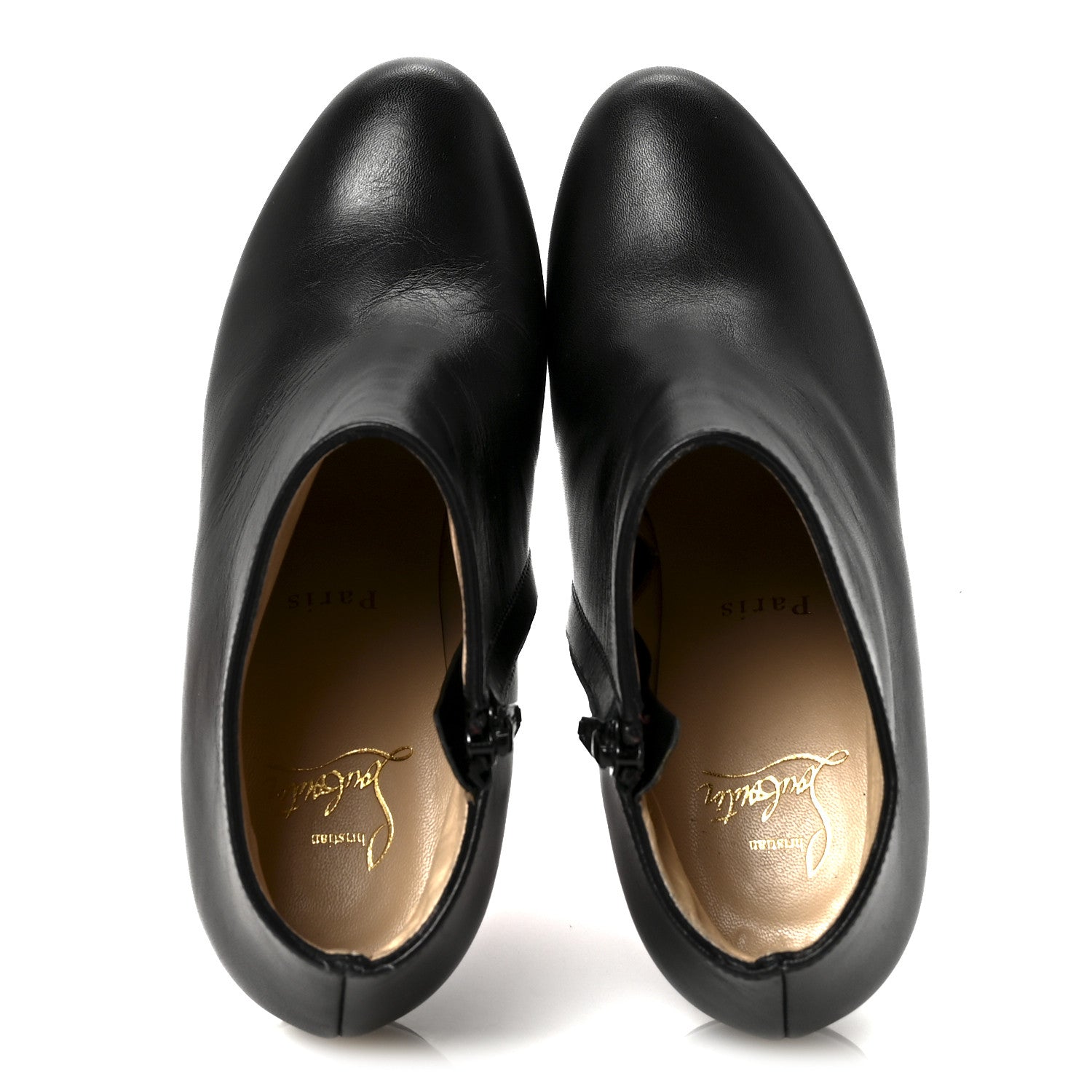Christian Louboutin Calfskin Dirdibootie 130 Ankle Booties 36.5 Black 2 of 8