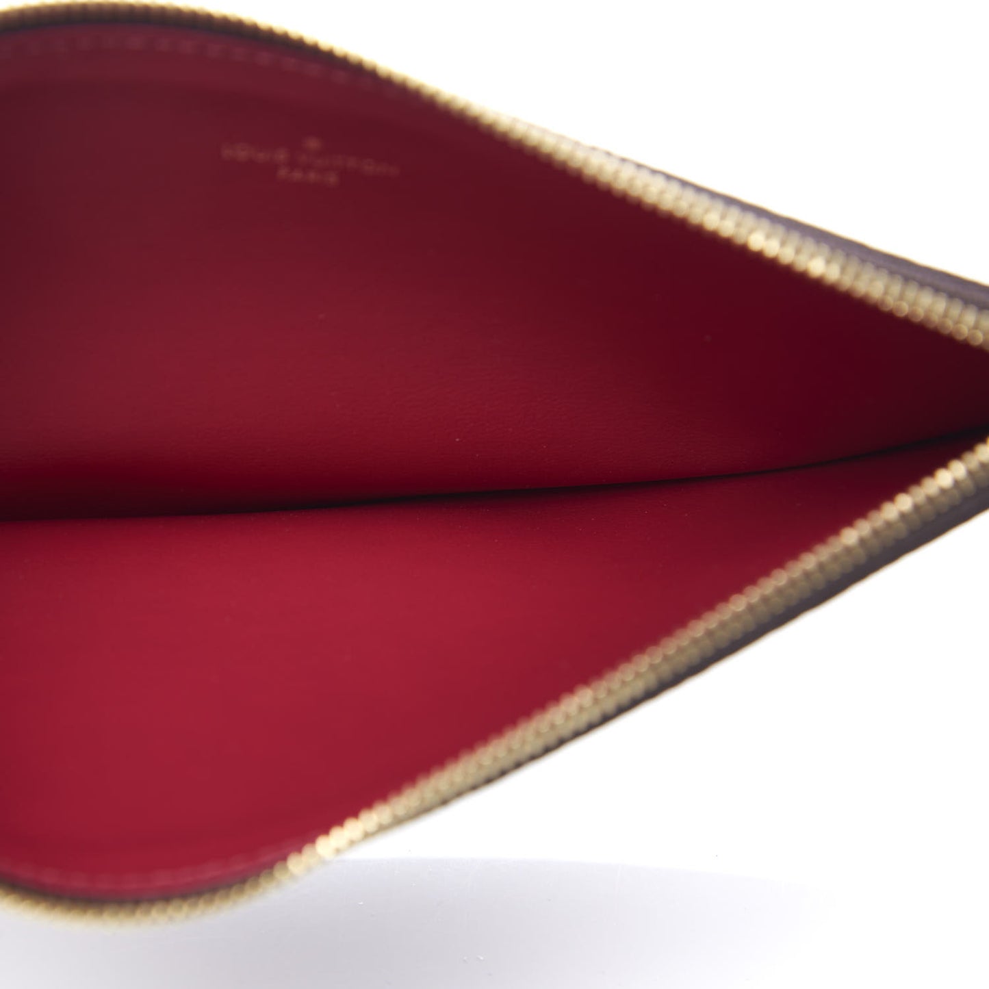 Monogram Felicie Chain Wallet Zippered Insert Fuchsia