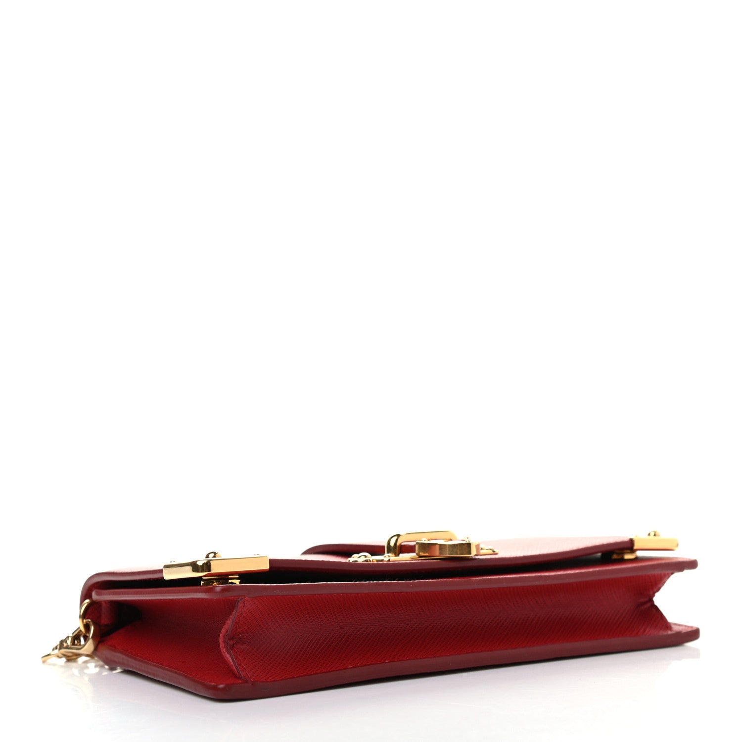 Prada Saffiano Cahier Mini Bag Fuoco 3 of 6