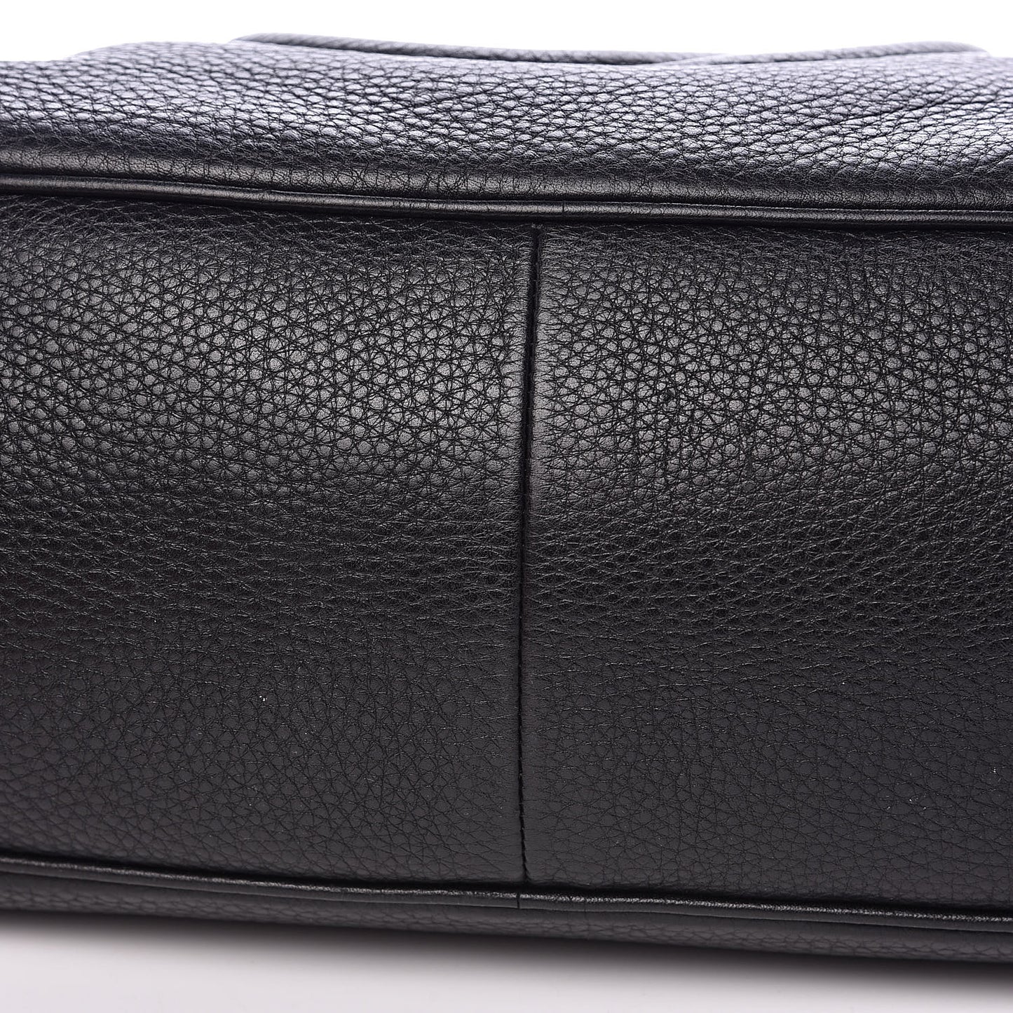 Pebbled Calfskin Medium Soho Bowler Black