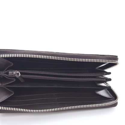 Gucci GG Supreme Monogram Web Zip Around Wallet Beige Cocoa 5 of 8