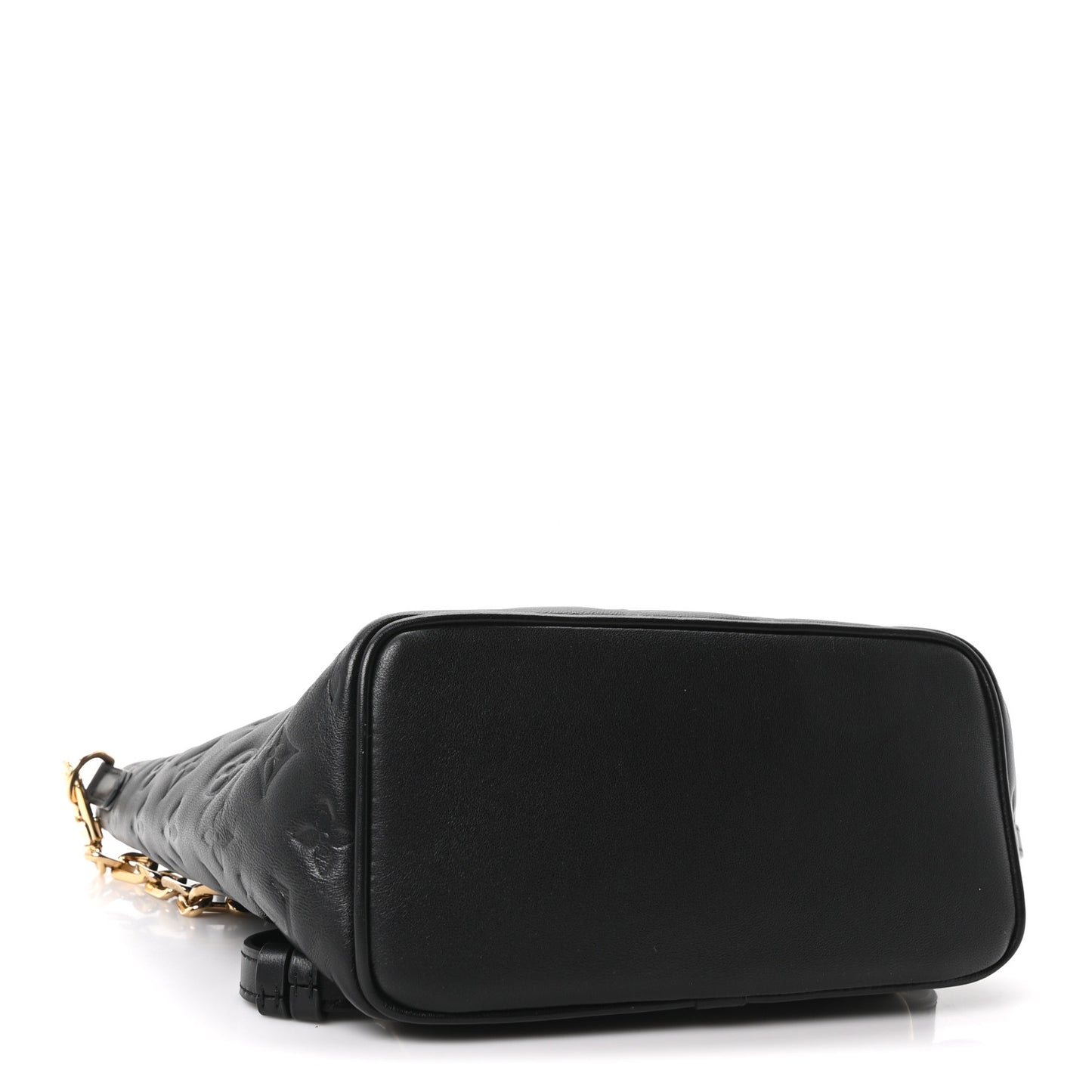 Lambskin Embossed Monogram Coussin PM Backpack Black