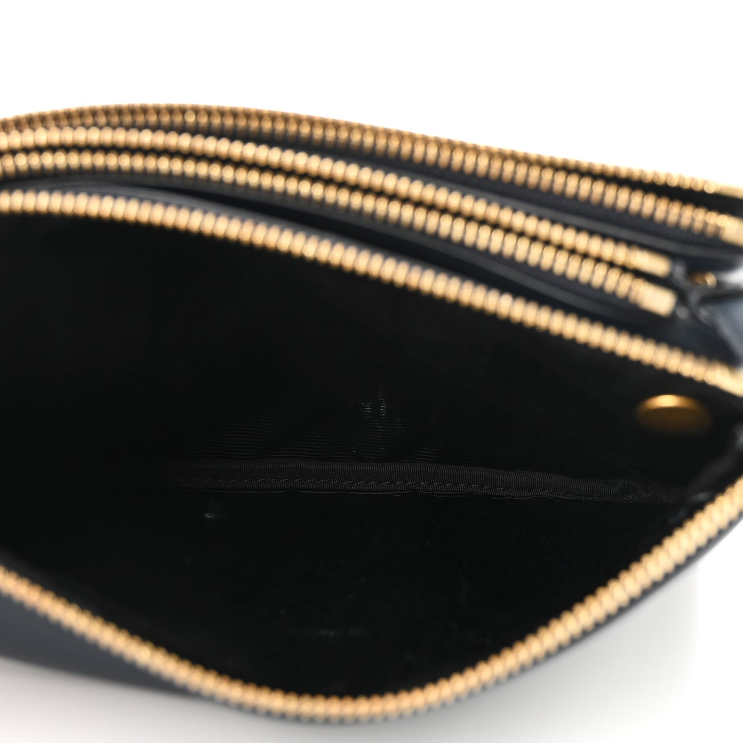 Lambskin Small Trio Crossbody Bag Black