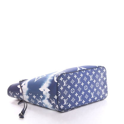 Louis Vuitton Monogram Escale Neverfull MM Blue 4 of 13