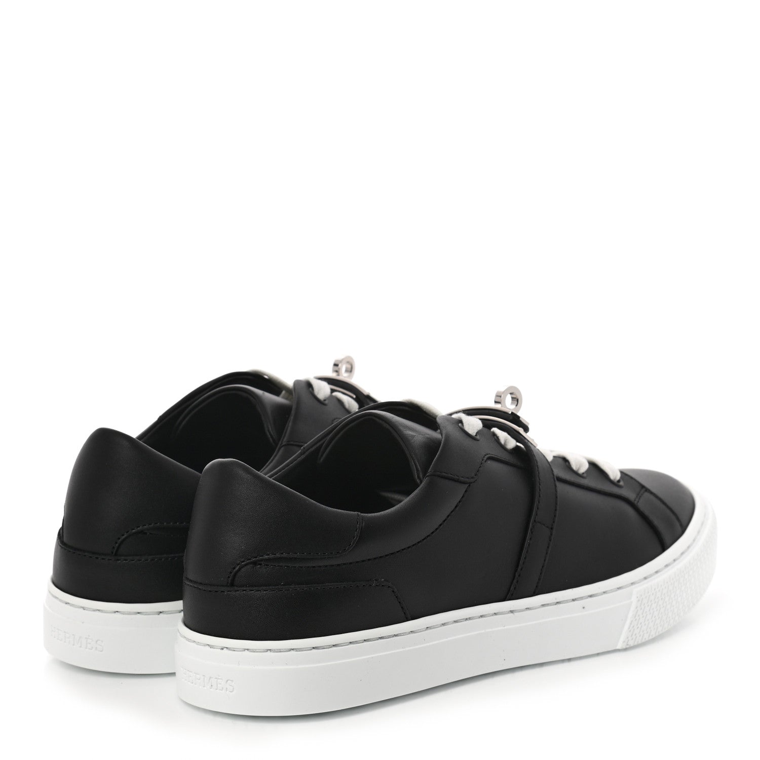 Hermes Calfskin Day Sneakers 37 Black 4 of 10