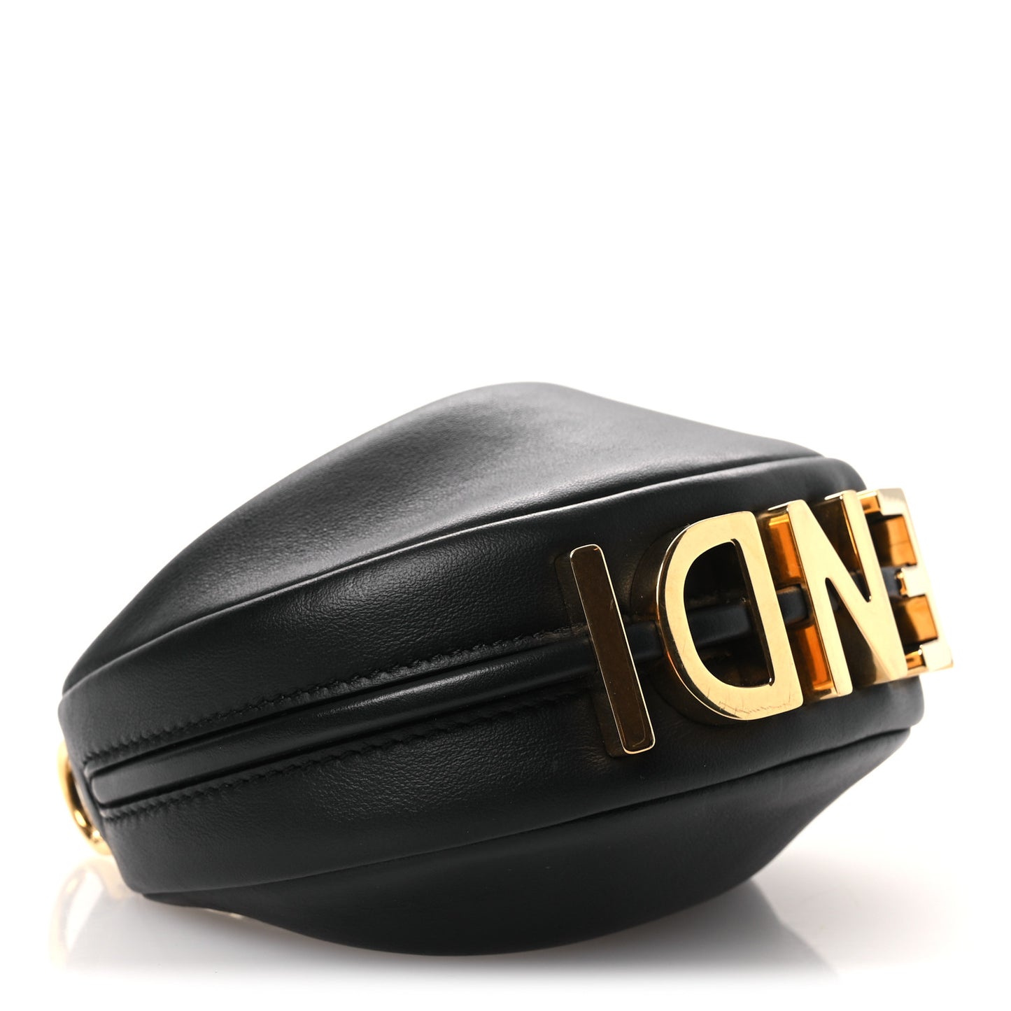 Vitello Grace Matte Nano Fendigraphy Hobo Charm Black