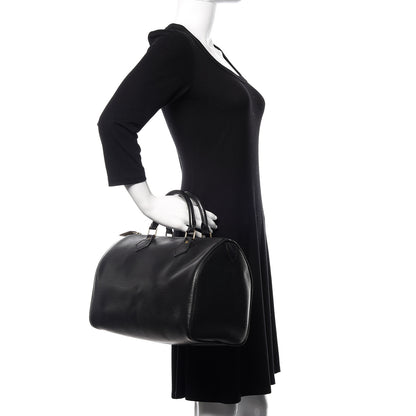 Louis Vuitton Epi Speedy 30 Black 2 of 13