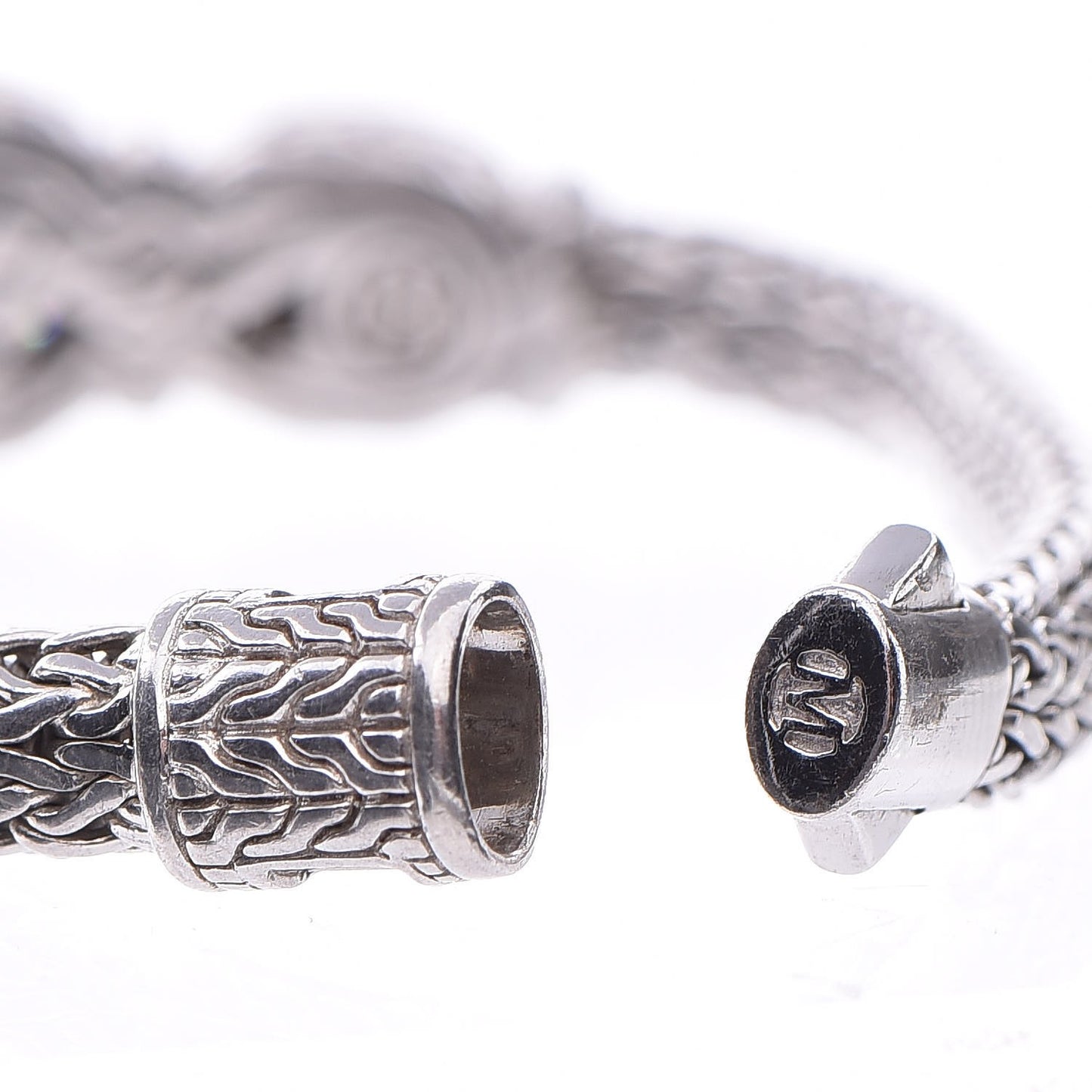 Sterling Silver Diamond Black Onyx Batu Sari Bracelet