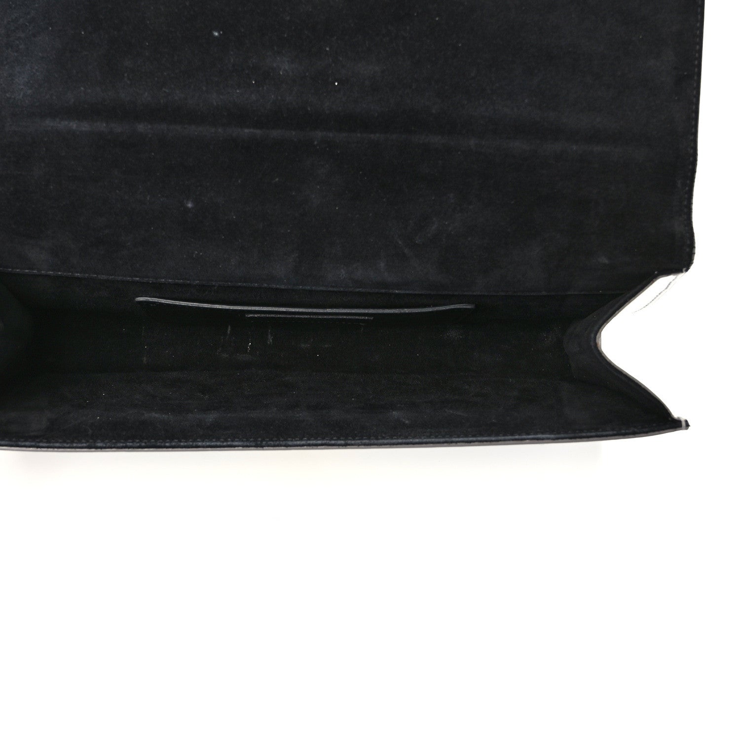 Saint Laurent Metallic Calfskin Classic Monogram Cassandre Clutch Silver 5 of 8