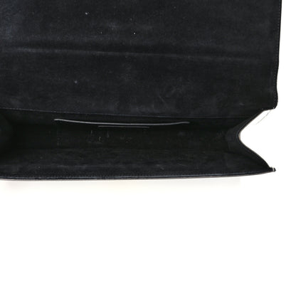Saint Laurent Metallic Calfskin Classic Monogram Cassandre Clutch Silver 5 of 8
