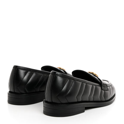 Gucci Nappa Matelasse Double G Marmont Loafers 35.5 Black 4 of 9