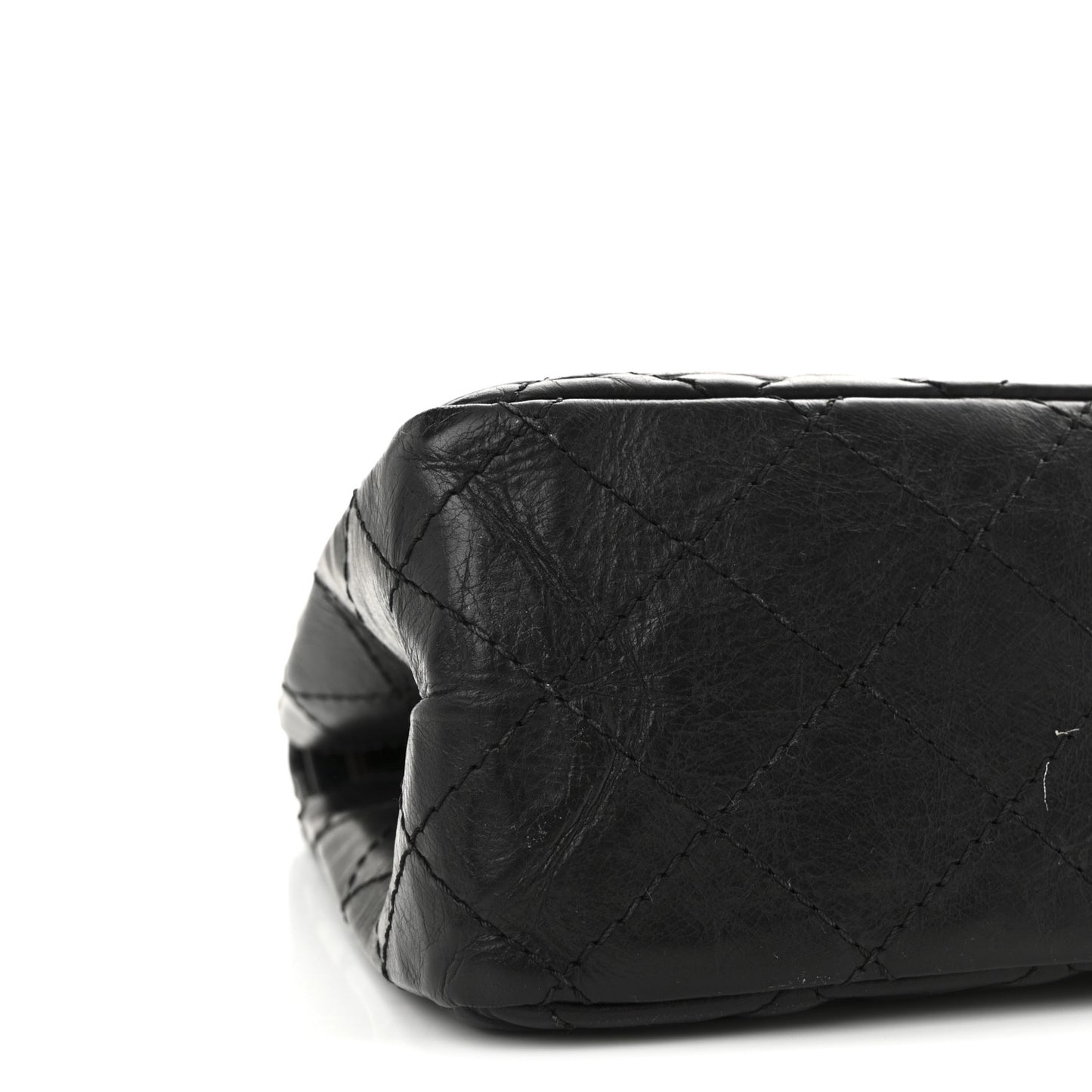 Aged Calfskin Quilted 2.55 Reissue 226 Flap Black