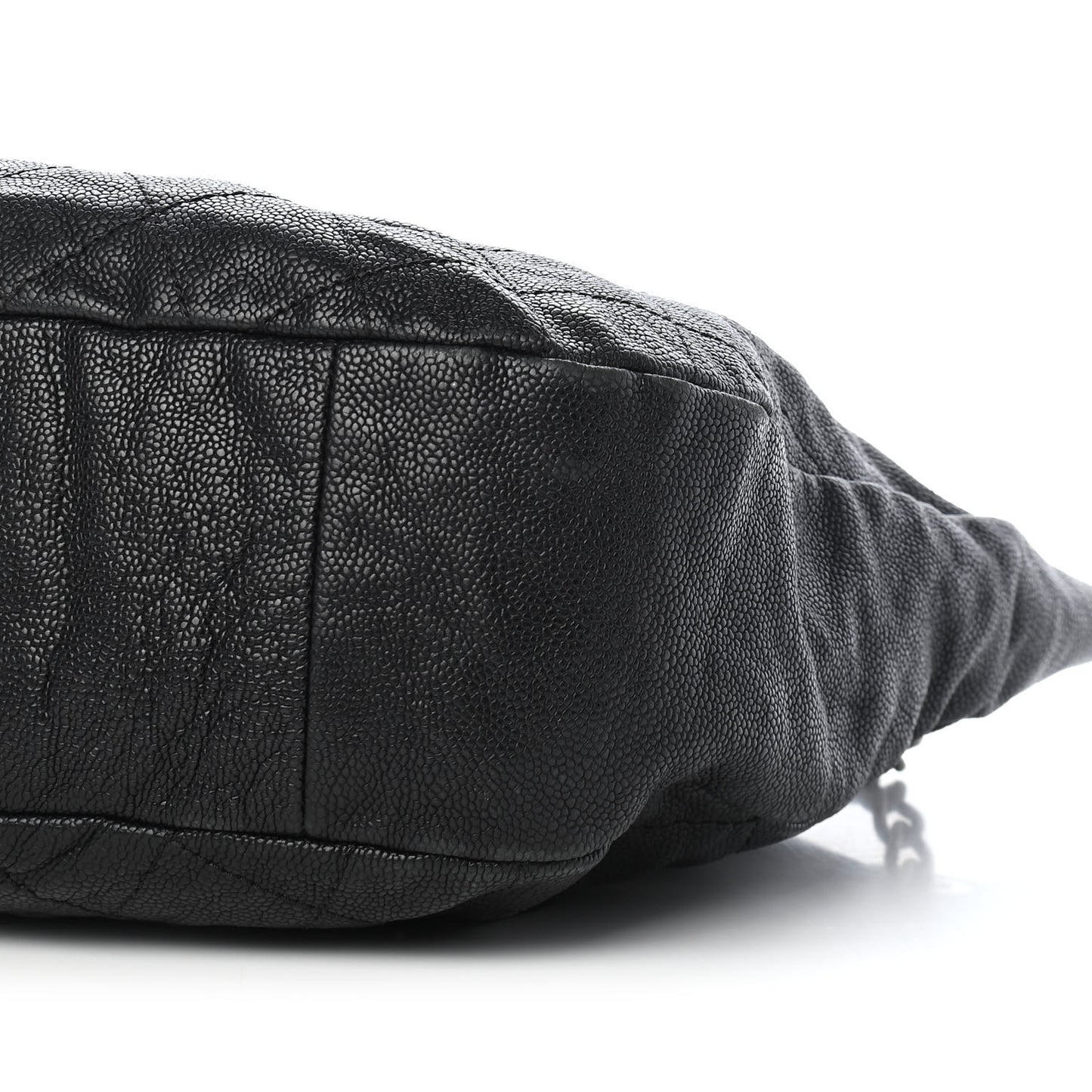 Caviar Quilted Simply CC Hobo Black