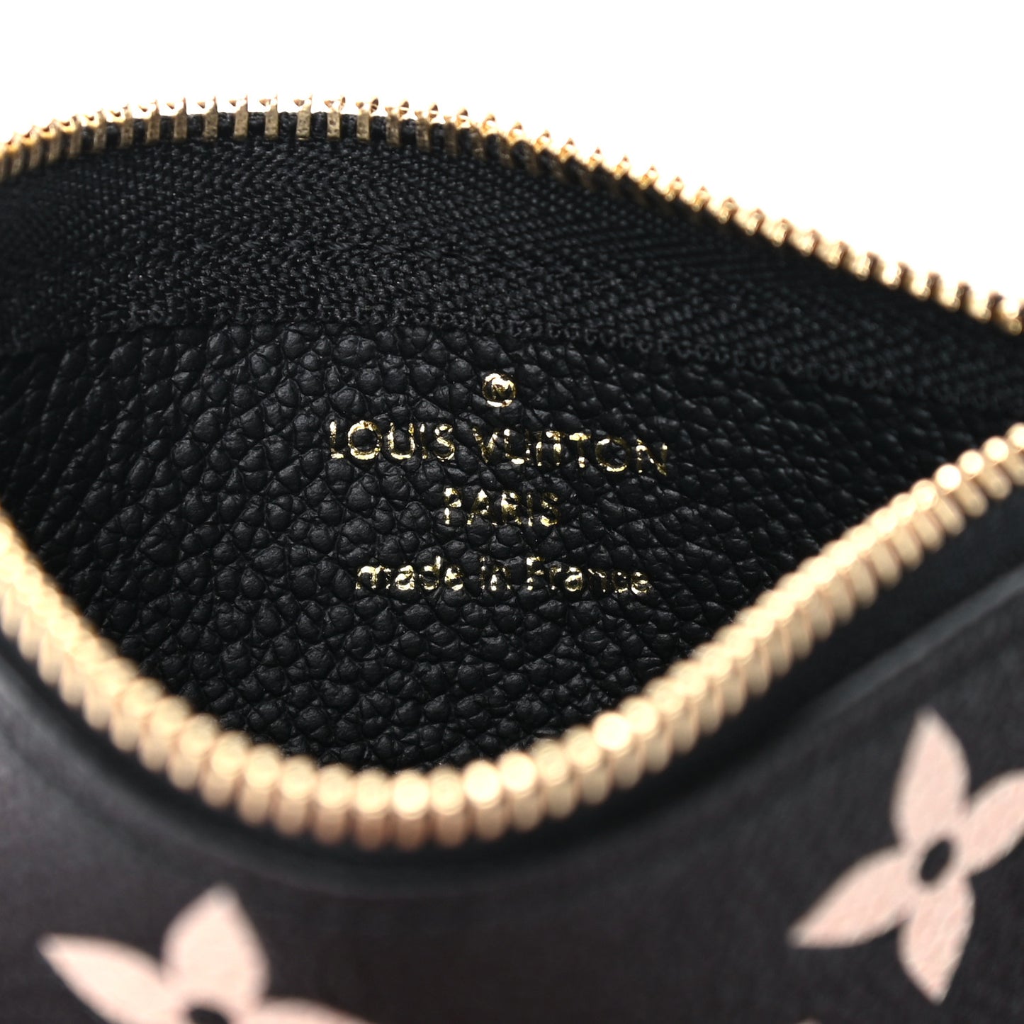 Empreinte Monogram Giant Key Pouch Black Beige