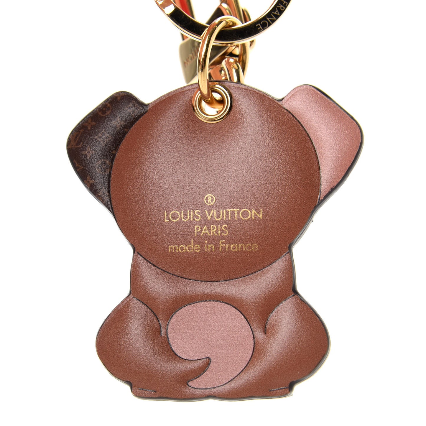 Monogram Puppy Bag Charm Key Holder