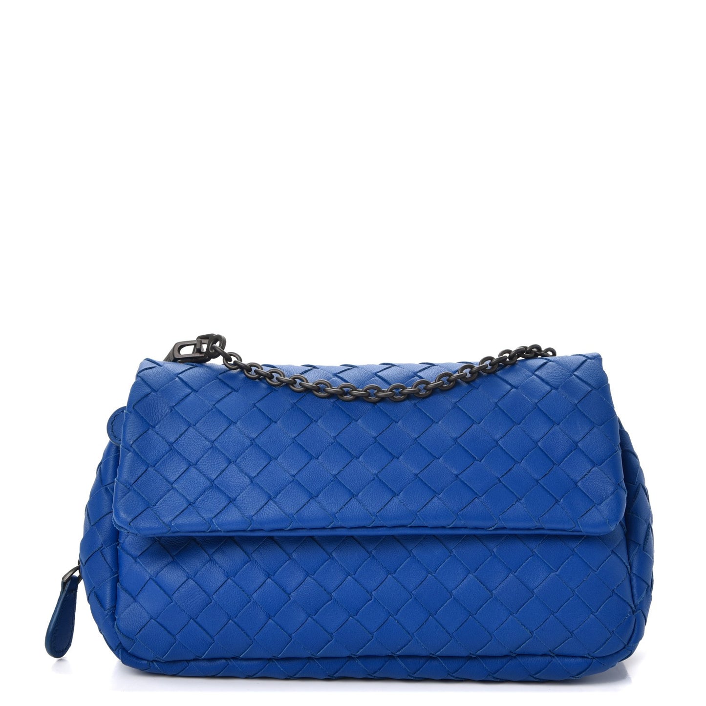 Nappa Intrecciato Small Chain Crossbody Bleuette