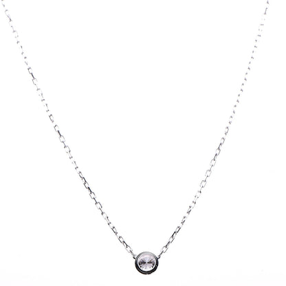 Cartier 18K White Gold Diamond LM D'Amour Pendant Necklace 1 of 7