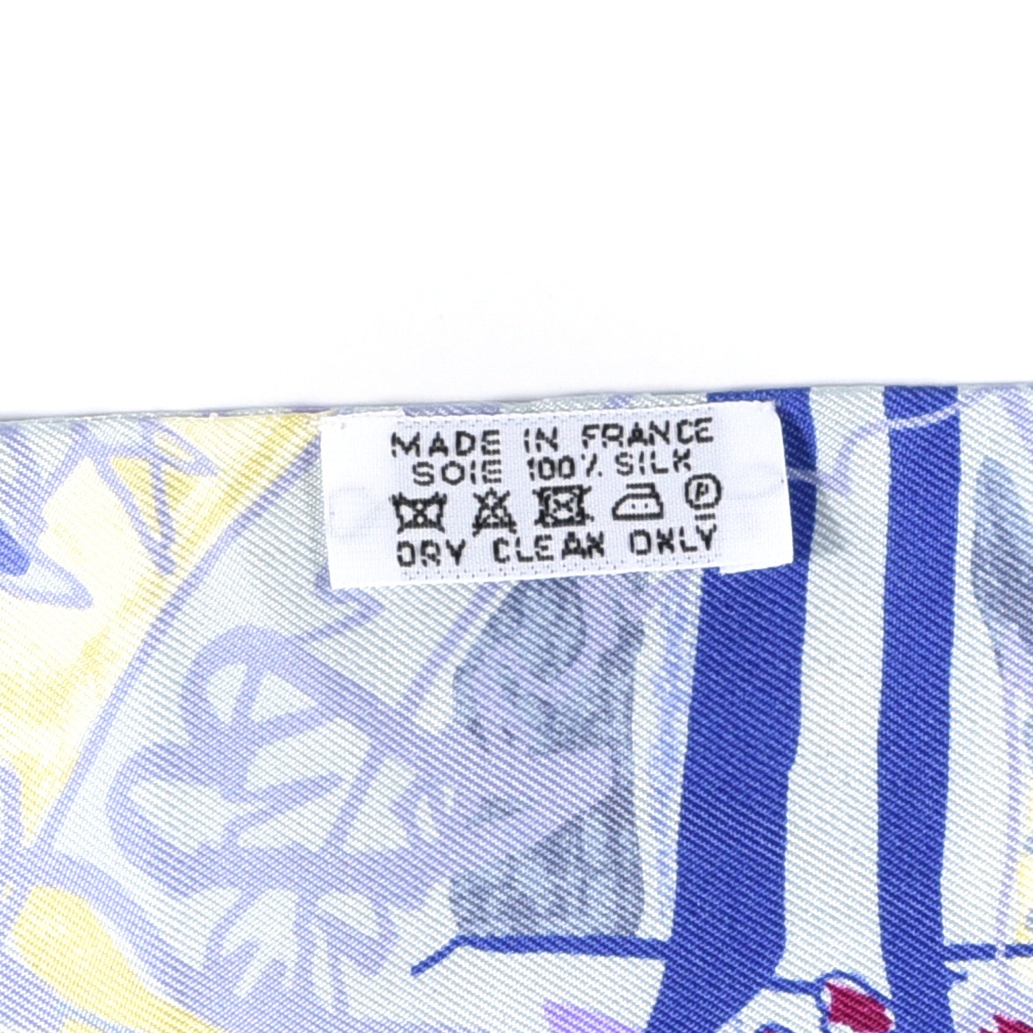Hermes Silk Modernisme Tropical Twilly Bleu Ciel Jaune Vif 2 of 4